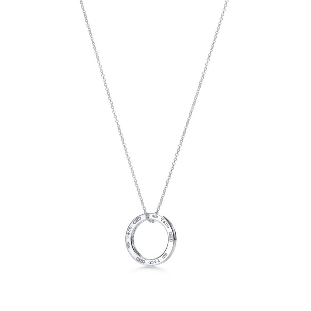 EUC Tiffany & Co. Circle Pendant Necklace Sterling Silver